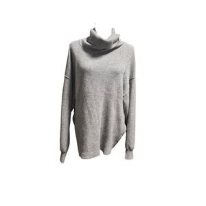 FREEE PEOPLE Gray Relaxed Turtleneck Sweater in Size Medium
